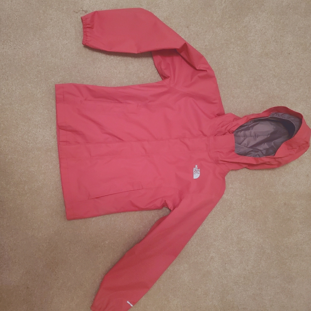 Girls NORTH FACE reflective raincoat size 7/8